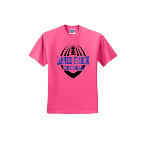 LS Football Pink TShirt J & K Embroidery Plus