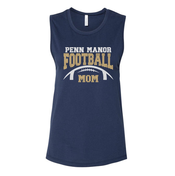 PM Football Mom Sparkle Tank