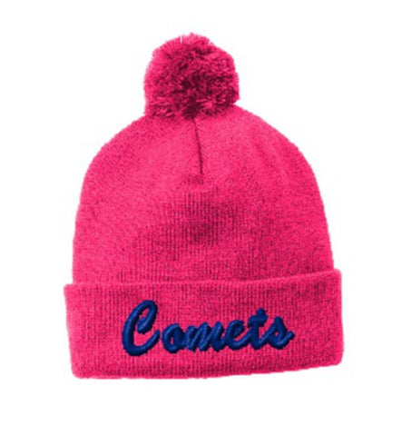 PMYS Pink Pom Pom Beanie