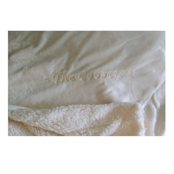 Black Friday Sale - Alpine Fleece       <br>Micro Mink Sherpa Blanket with personalization