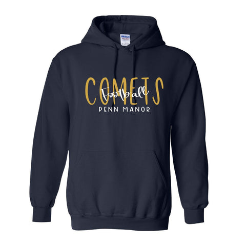 PMJC Embroidered Football Hoodie