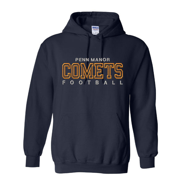 PMJC Embroidered Football Hoodie