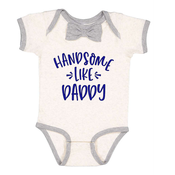 Handsome Like Daddy Bow Tie Onesie