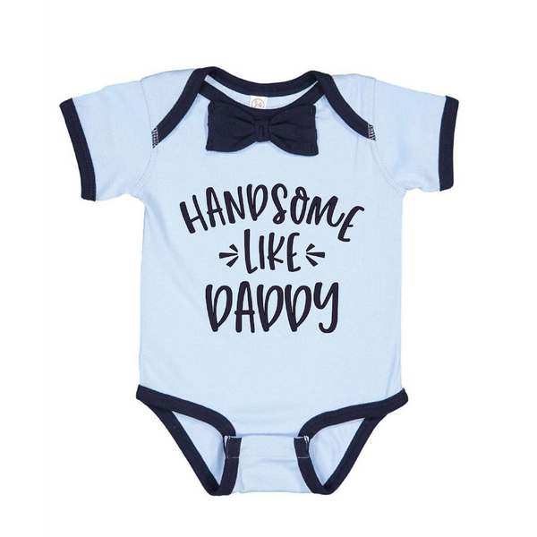 Handsome Like Daddy Bow Tie Onesie