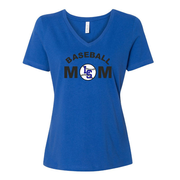 LS Baseball Mom V-Neck
