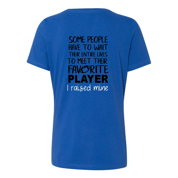 LS Football Mom Favorite Player V-Neck