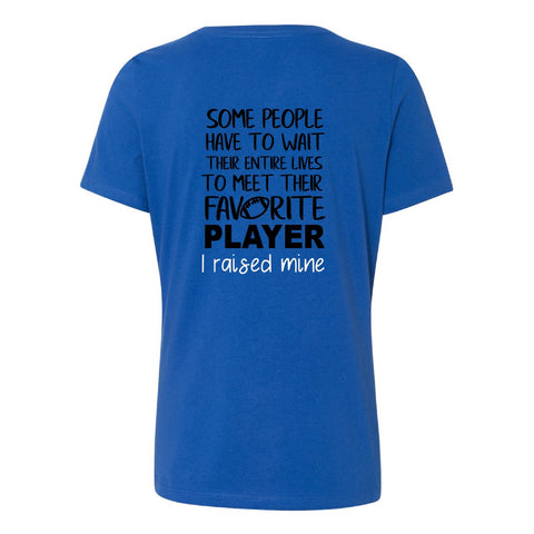 LS Football Mom Favorite Player V-Neck