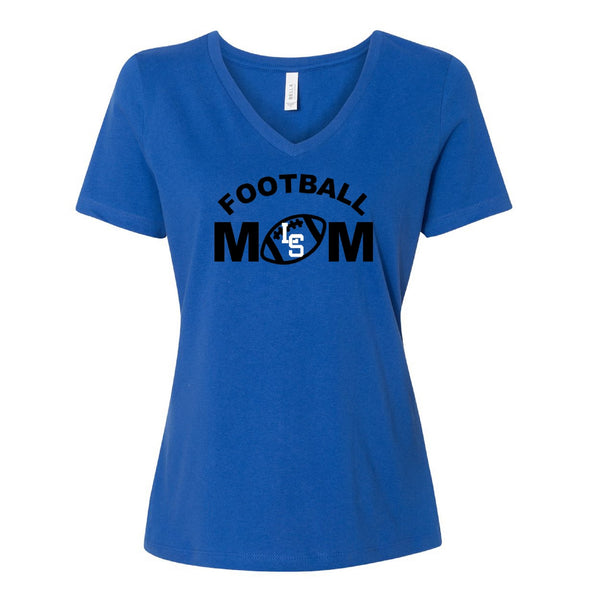 LS Football Mom Favorite Player V-Neck