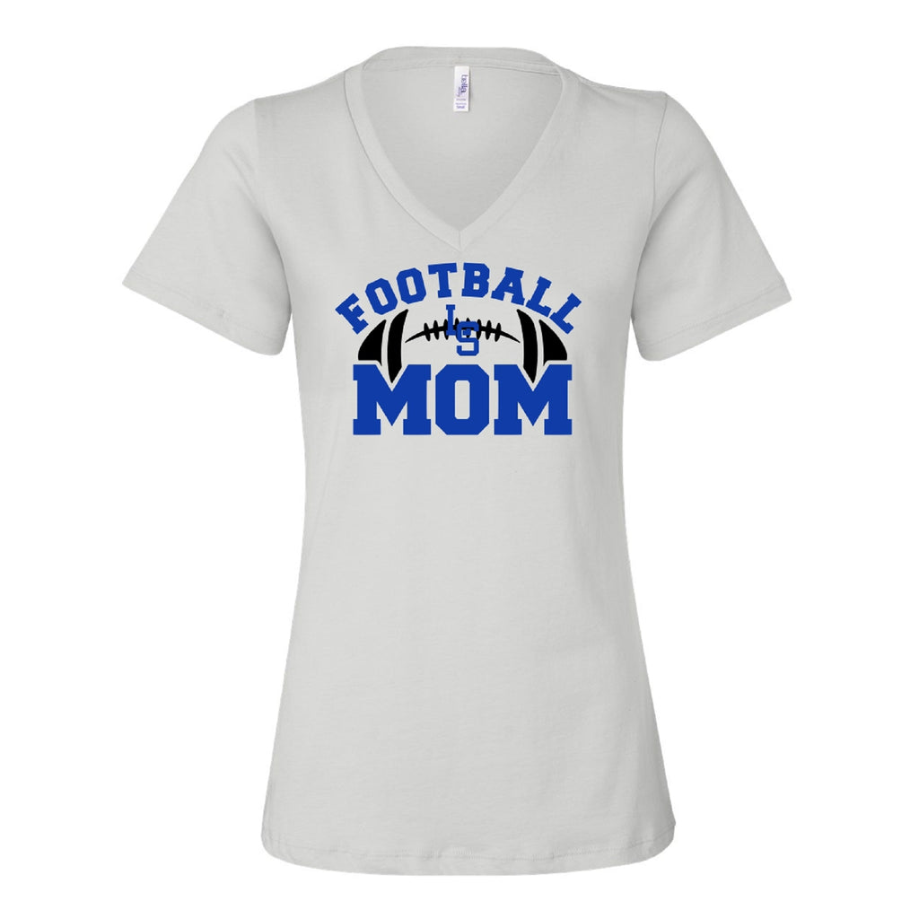 LS Football Mom V-Neck