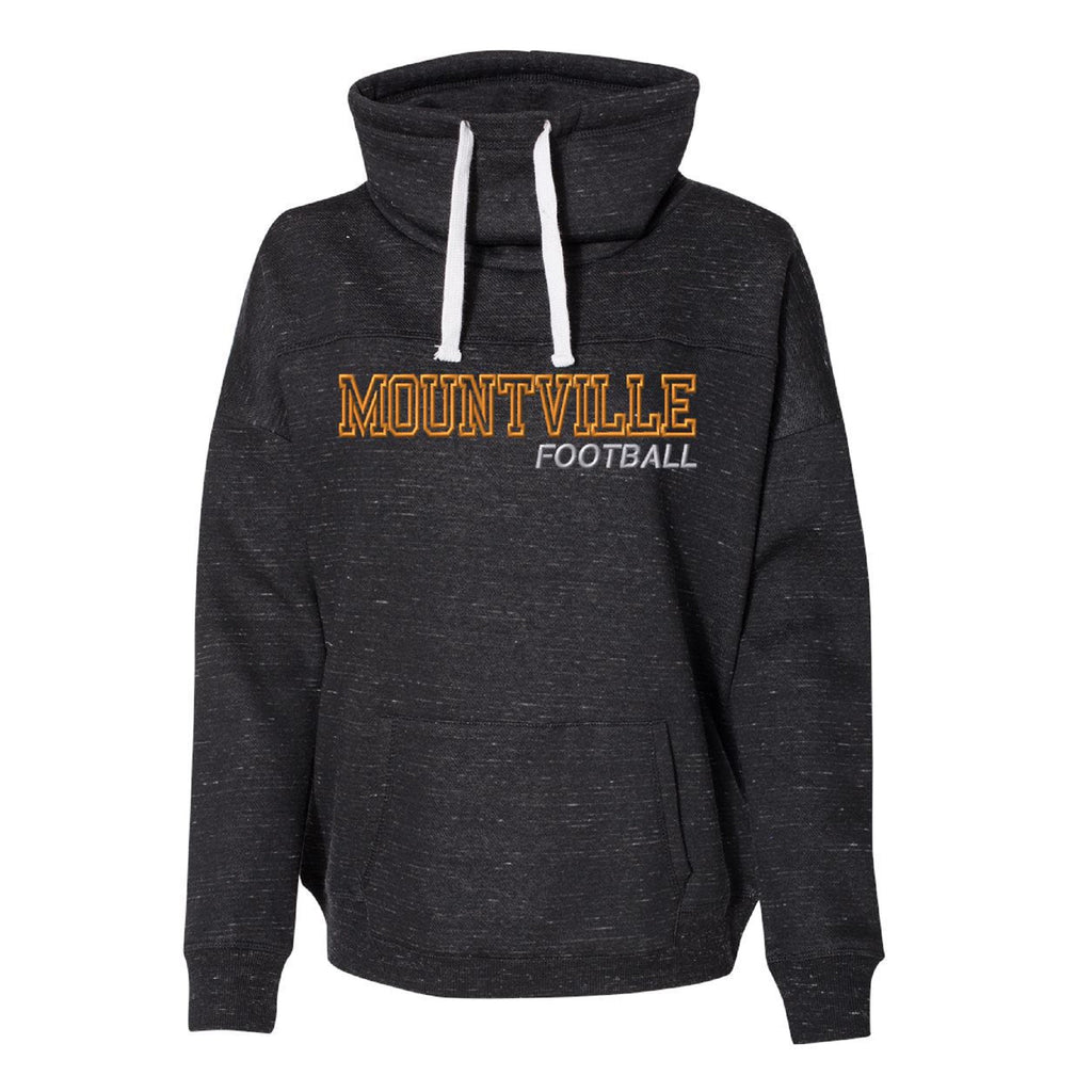 Mountville Women's Fleece Football Cowl Neck