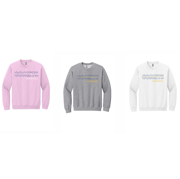 PMJC Rhinestone Cheer Mom crewneck