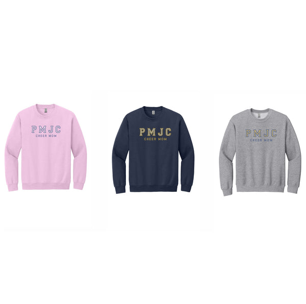 PMJC Rhinestone Cheer Mom crewneck