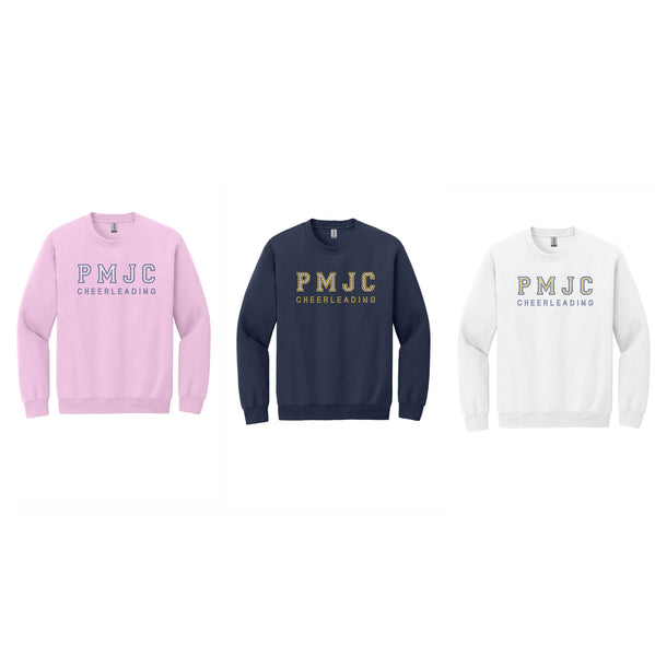 PMJC Rhinestone Cheerleading Crewneck