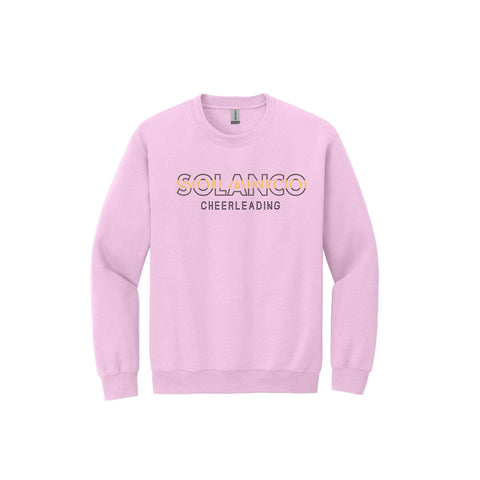 Solanco Cheer Pink Rhinestone Crewneck