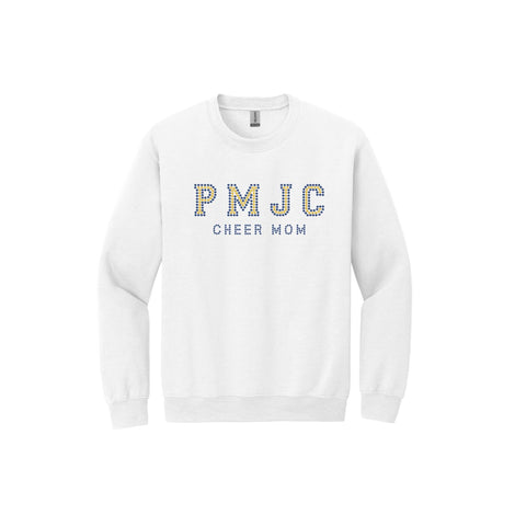 PMJC Rhinestone Cheer Mom crewneck