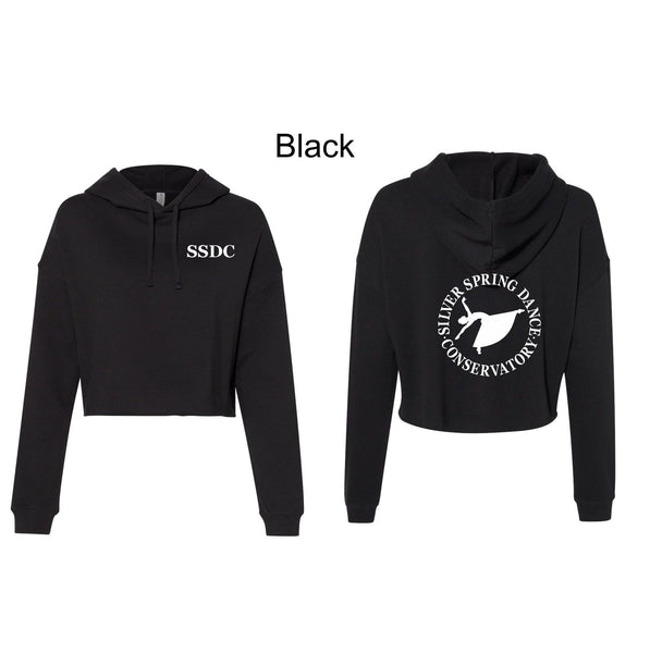 SSDC Crop Hoodie with Vintage Logo