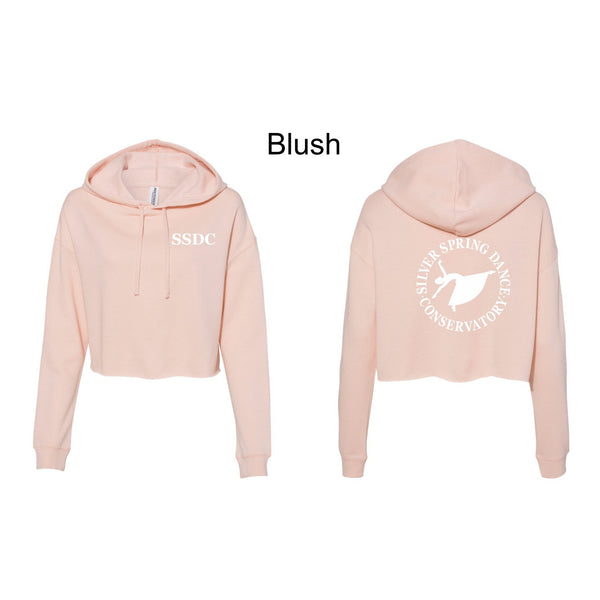 SSDC Crop Hoodie with Vintage Logo