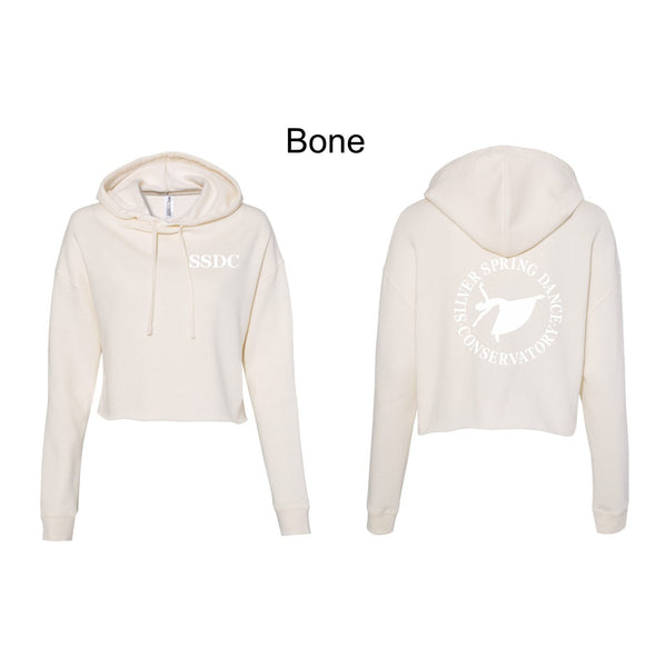 SSDC Crop Hoodie with Vintage Logo