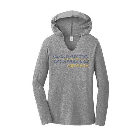 PMJC Rhinestone Cheer Mom Long Sleeve Hoodie