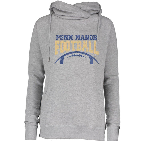 PM Football Ladies Funnel Neck Hooded Pullover