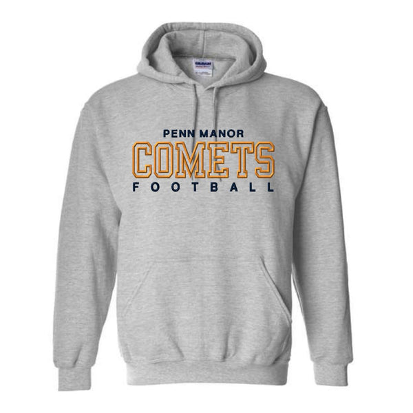 PMJC Embroidered Football Hoodie