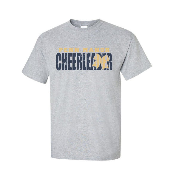 PMJC Cheerleader Distressed T-Shirt
