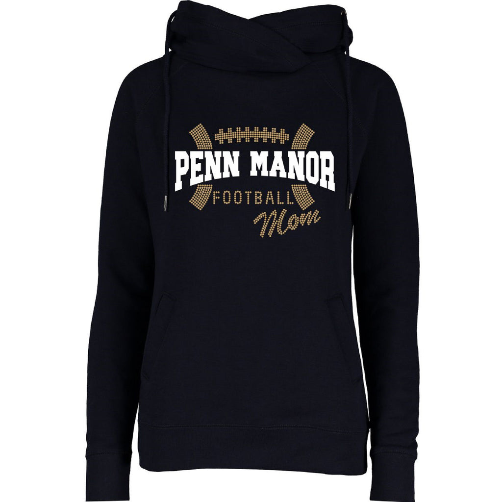 PM Funnel Neck Hooded Pullover Mom