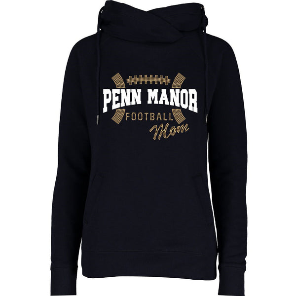 PM Funnel Neck Hooded Pullover Mom