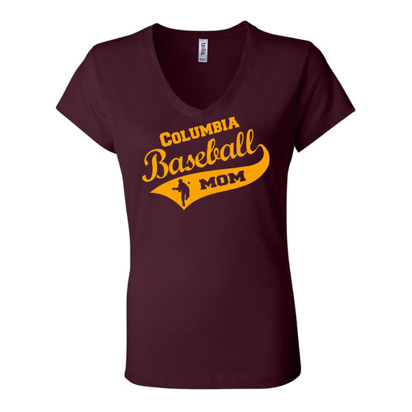Columbia Baseball Mom B-Core V-Neck Shirt